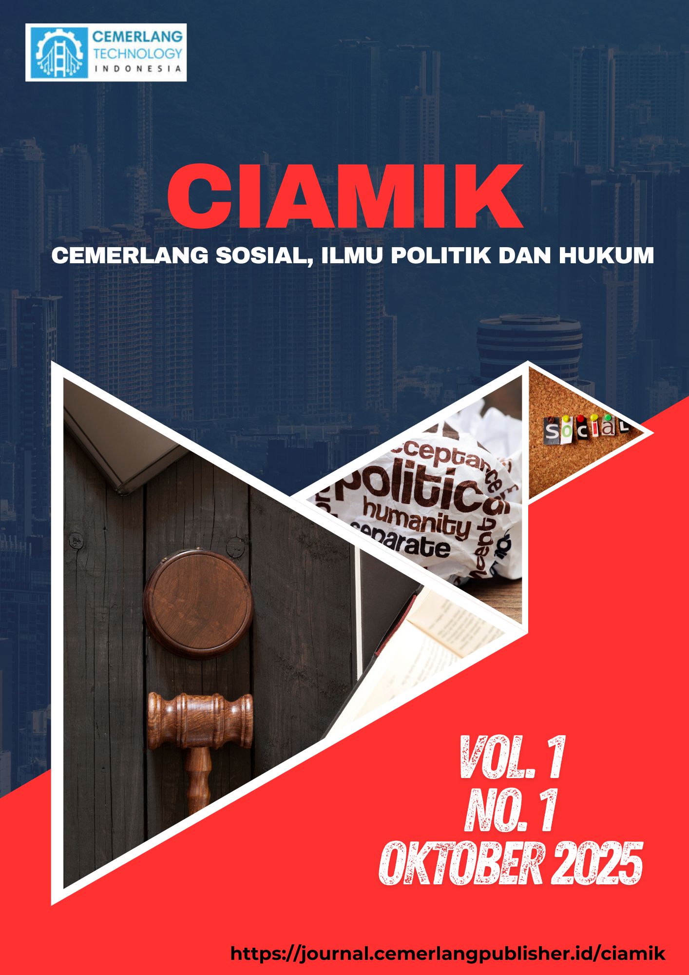 					View Vol. 1 No. 1 (2025): Cemerlang Sosial, Ekonomi dan Hukum
				